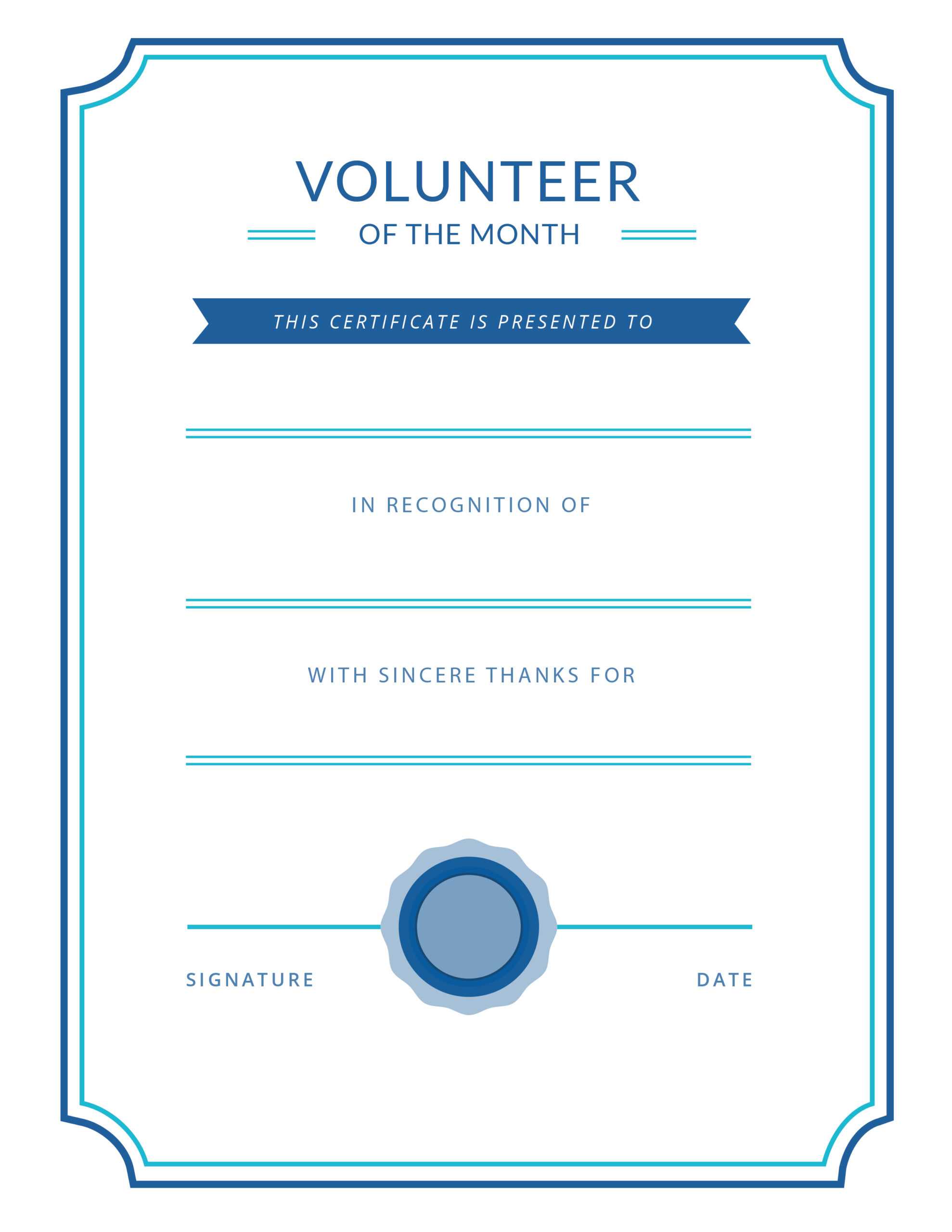 Free Printable Volunteer Appreciation Certificates | Signup Inside Volunteer Certificate Template