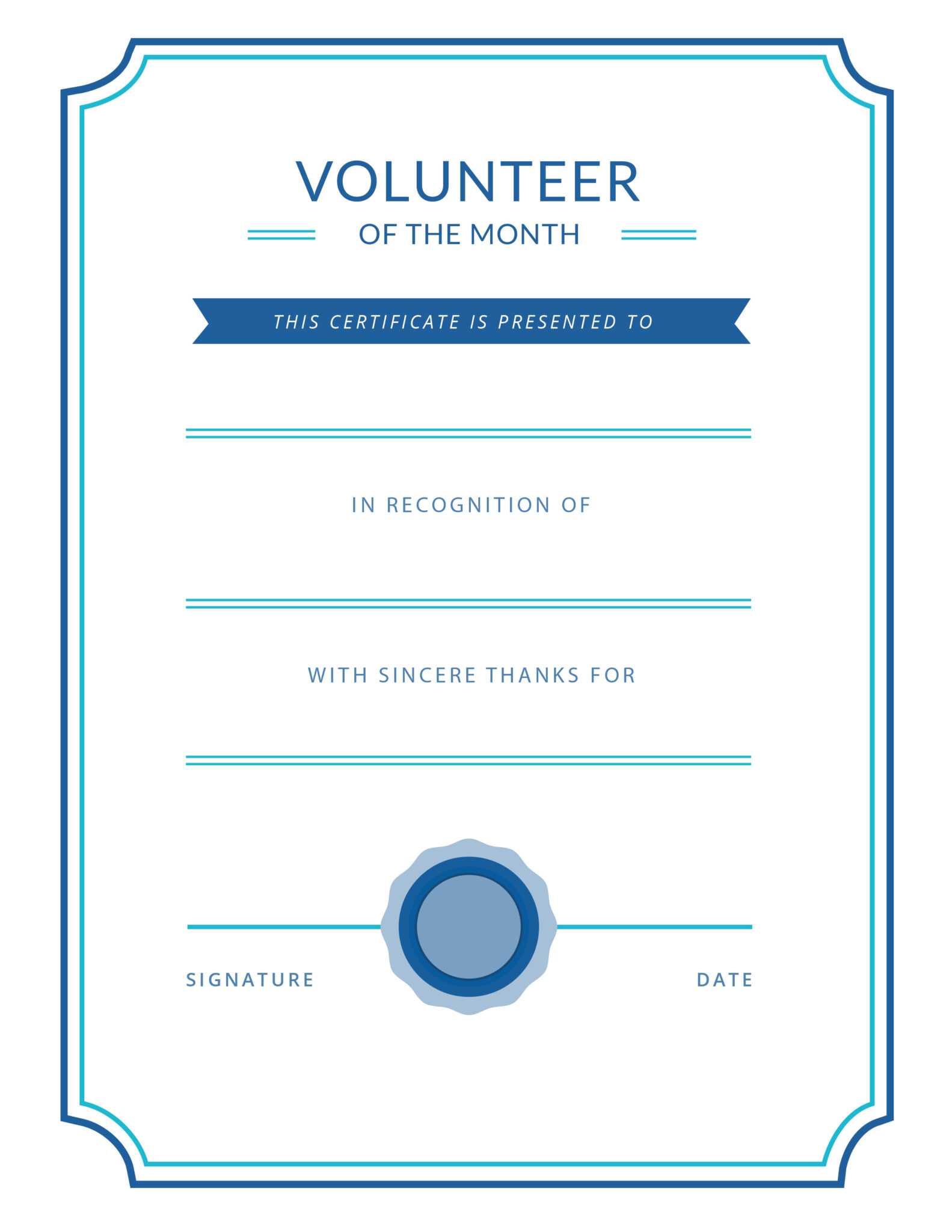 Free Printable Volunteer Appreciation Certificates Signup Throughout