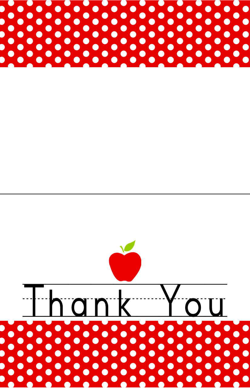 Free Printableend Of The Year Thank You Cards And Tags Within Thank You Card For Teacher Template