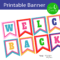 Free Printables} Welcome Back Banner | Welcome Back Banner For Welcome Banner Template