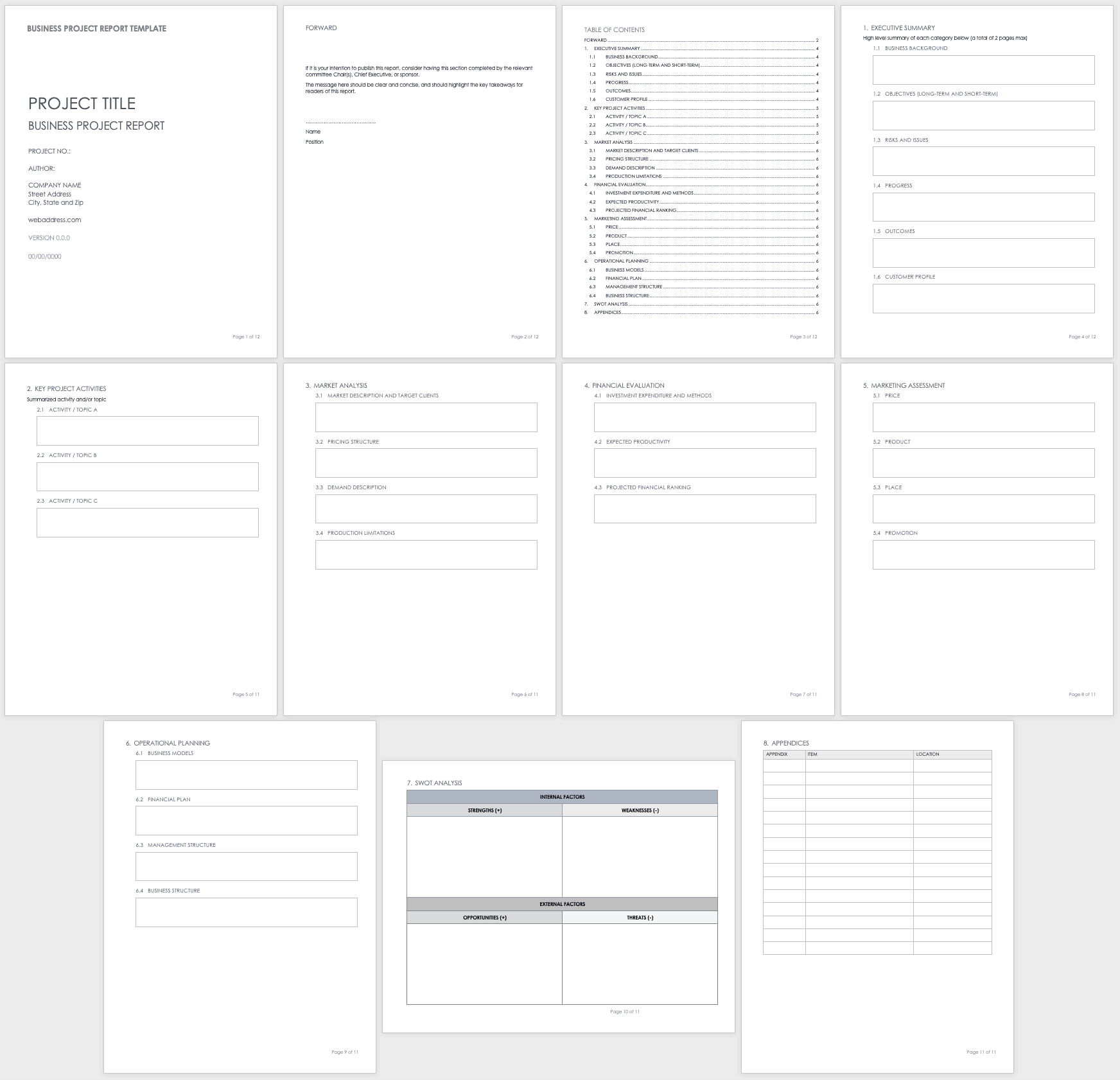 Free Project Report Templates | Smartsheet Throughout Word Document Report Templates