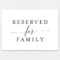 Free Reserved For Family Printable Card From In 2019 Pertaining To Reserved Cards For Tables Templates