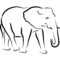 Free Simple Elephant Outline, Download Free Clip Art, Free Regarding Blank Elephant Template