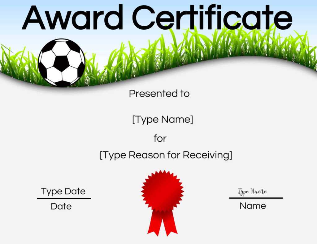 Free Soccer Certificate Maker | Edit Online And Print At With Soccer Certificate Template Free