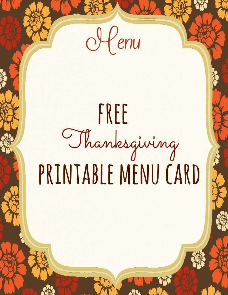 Free Thanksgiving Printables – Frugal Fanatic For Thanksgiving Place Cards Template
