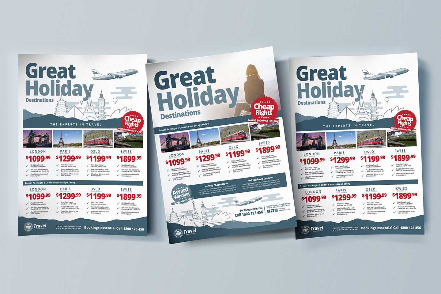 Free Travel Agency Poster & Brochure Template In Psd, Ai Regarding Travel And Tourism Brochure Templates Free