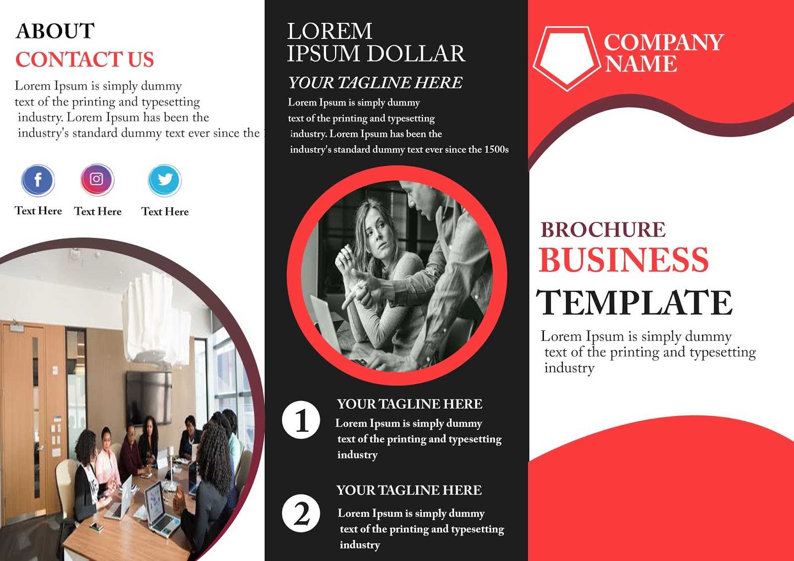 Free Tri Fold Brochure Template – Download Free Tri Fold Within Adobe Tri Fold Brochure Template