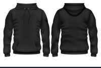 Front And Back Black Hoodie Template with regard to Blank Black Hoodie Template