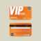 Front And Back Vip Member Card Template Vector Illustration Throughout Membership Card Template Free