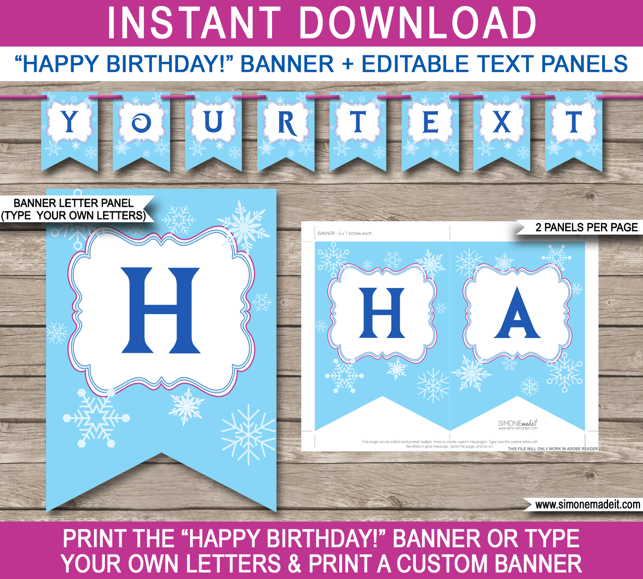 Frozen Party Banner Template Pertaining To Diy Party Banner Template