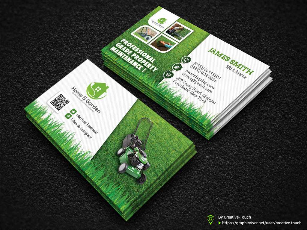 Garden Landscape Business Card Template | Download Here - Gr Inside Gardening Business Cards Templates