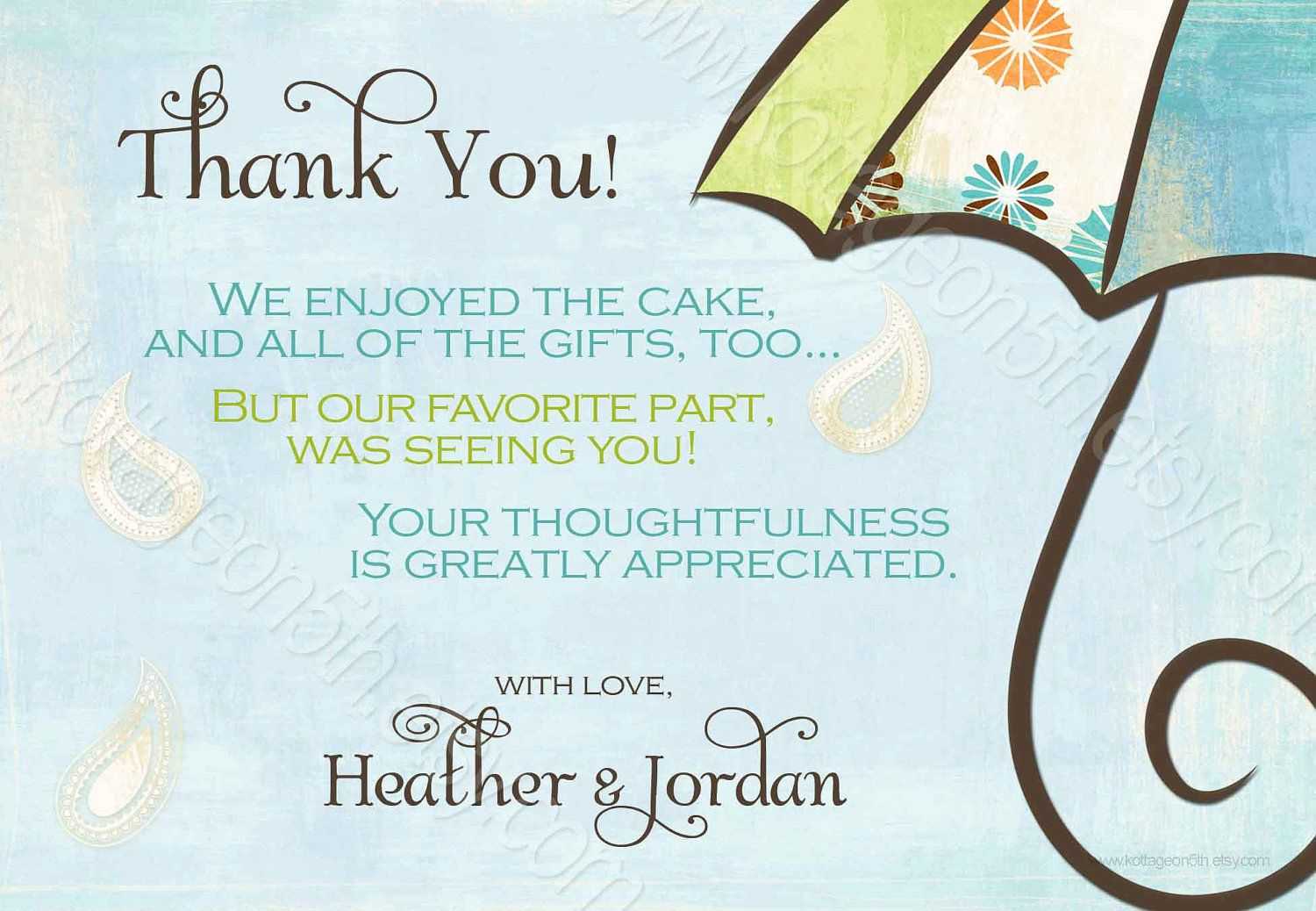 Generic Baby Shower Thank You Wording – Yahoo Image Search Throughout Template For Baby Shower Thank You Cards