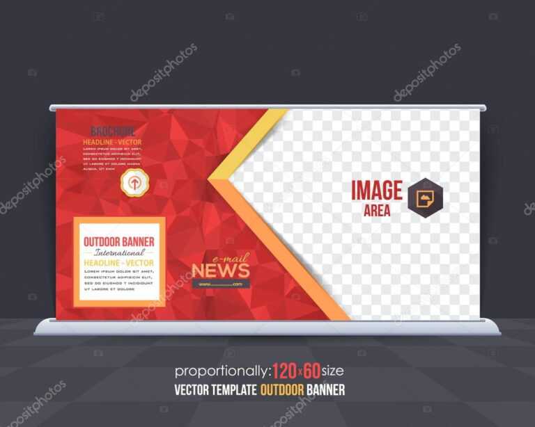 Geometric Elements Outdoor Advertising Design, Horizontal Pertaining To