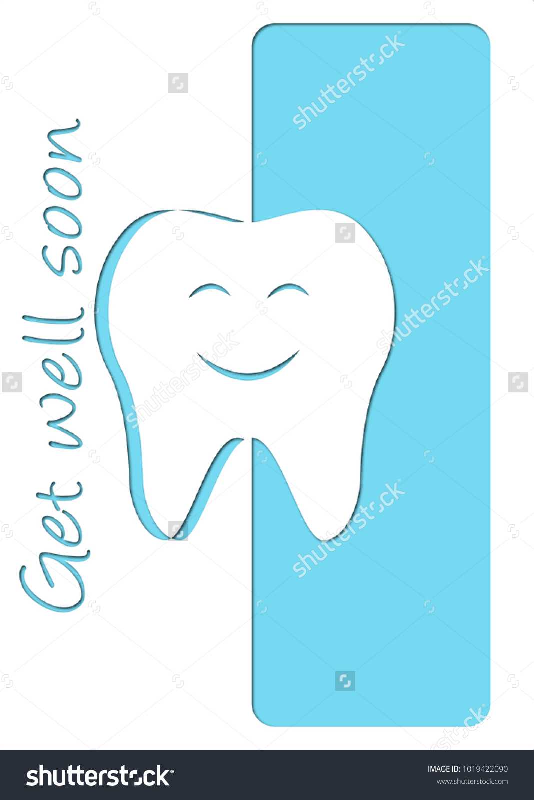 Get Well Soon After Dentist Card Stock Vector (Royalty Free Inside Get Well Card Template