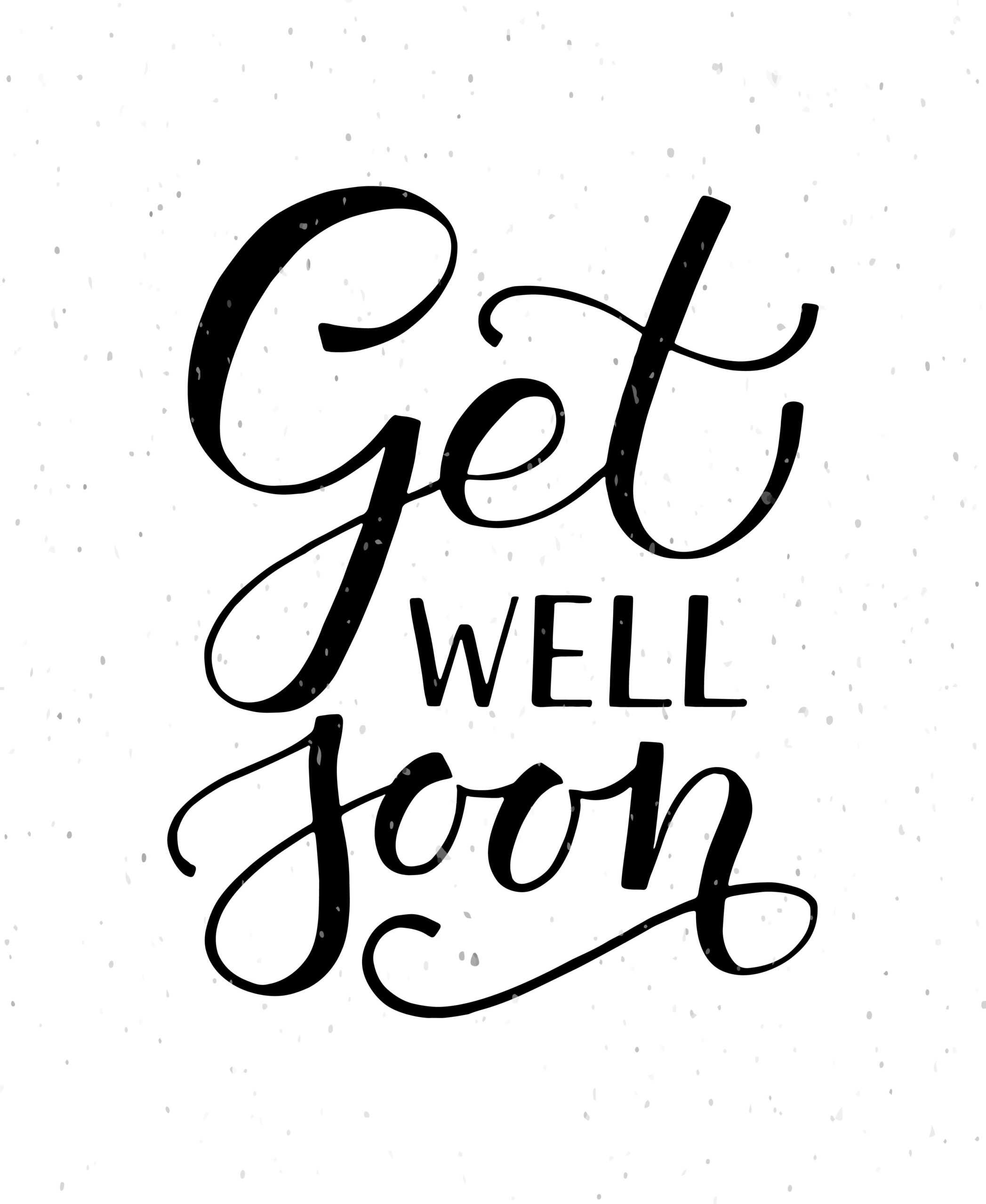 Get Well Soon Typography Cardalps View Art On With Get Well Card Template