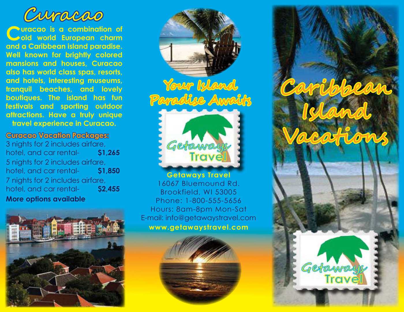 Getaways Travel Brochure Class Projectcandice Gigous At Regarding Island Brochure Template