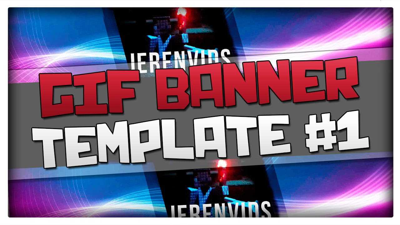 Gif Banner Template #1 (Minecraft Style Animated Banner For Photoshop Cs6  Download) Regarding Animated Banner Template
