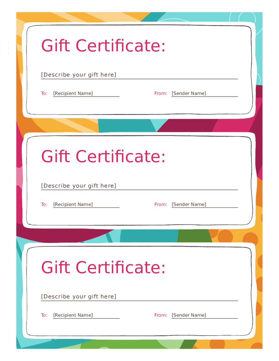 Gift Certificate Form – Edit, Fill, Sign Online | Handypdf Within Microsoft Gift Certificate Template Free Word