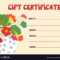 Gift Certificate Template Funny Design Regarding Funny Certificate Templates