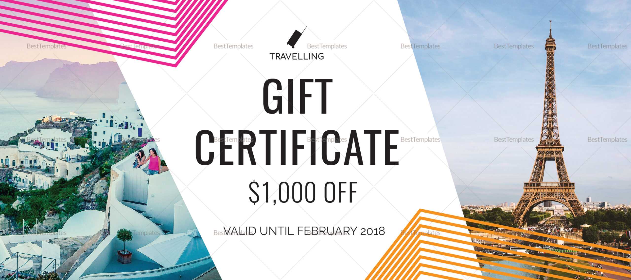 Gift Certificate Template Travel | Certificatetemplategift Inside Publisher Gift Certificate Template