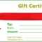 Gift Certificate Templates To Print | Gift Certificate Inside Massage Gift Certificate Template Free Download