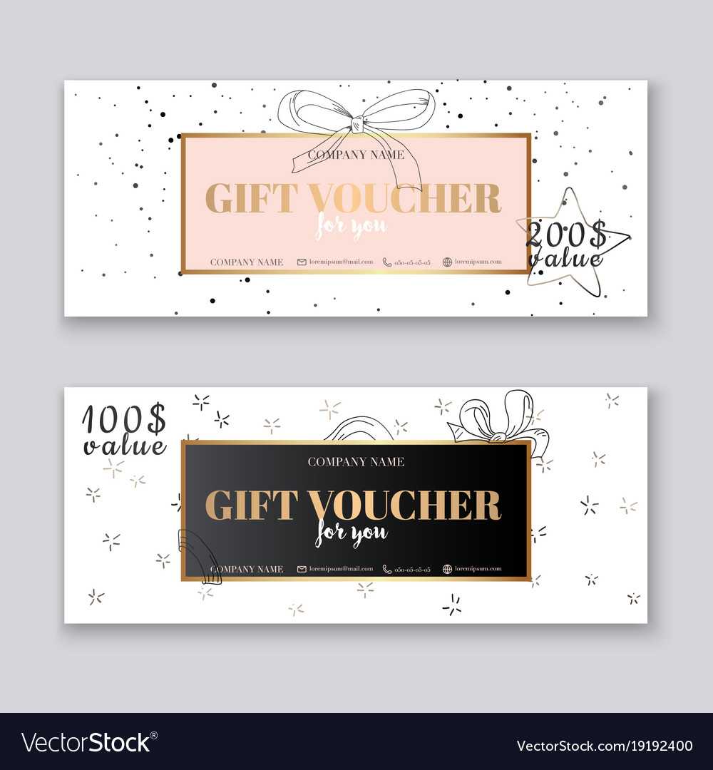 Gift Voucher Template With Gold Background Throughout Company Gift Certificate Template