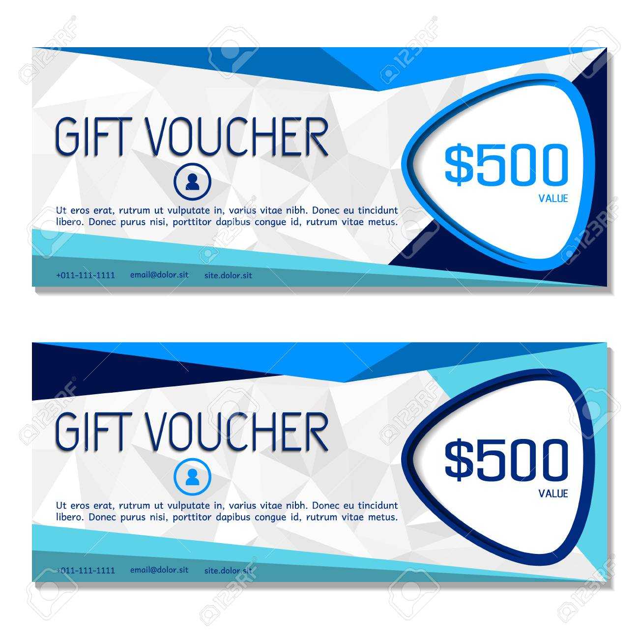 Gift Voucher. Vector, Illustration. Coupon And Voucher Template.. Pertaining To Company Gift Certificate Template