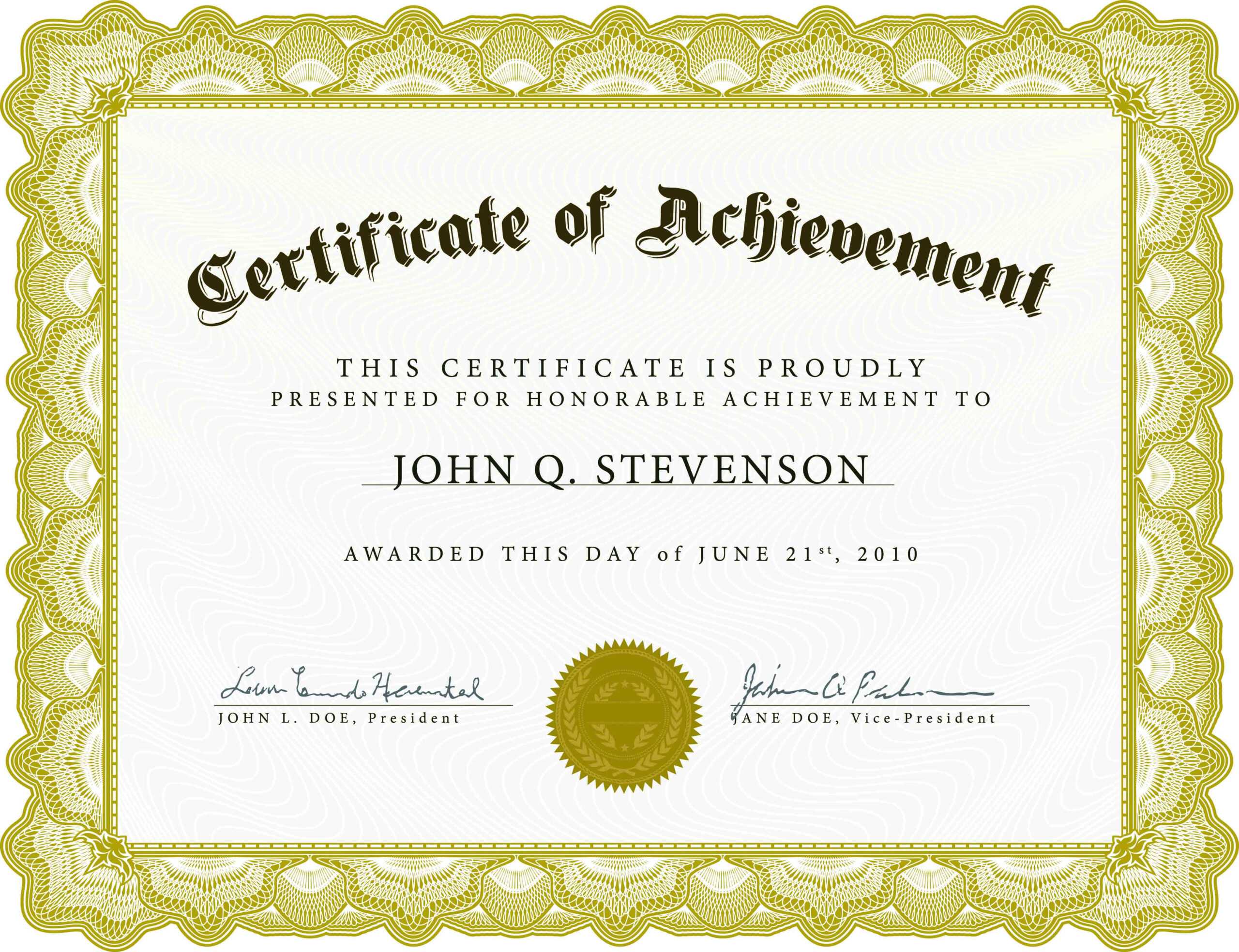 Gold Banner Award Authority Certificate Template Inside Certificate Authority Templates