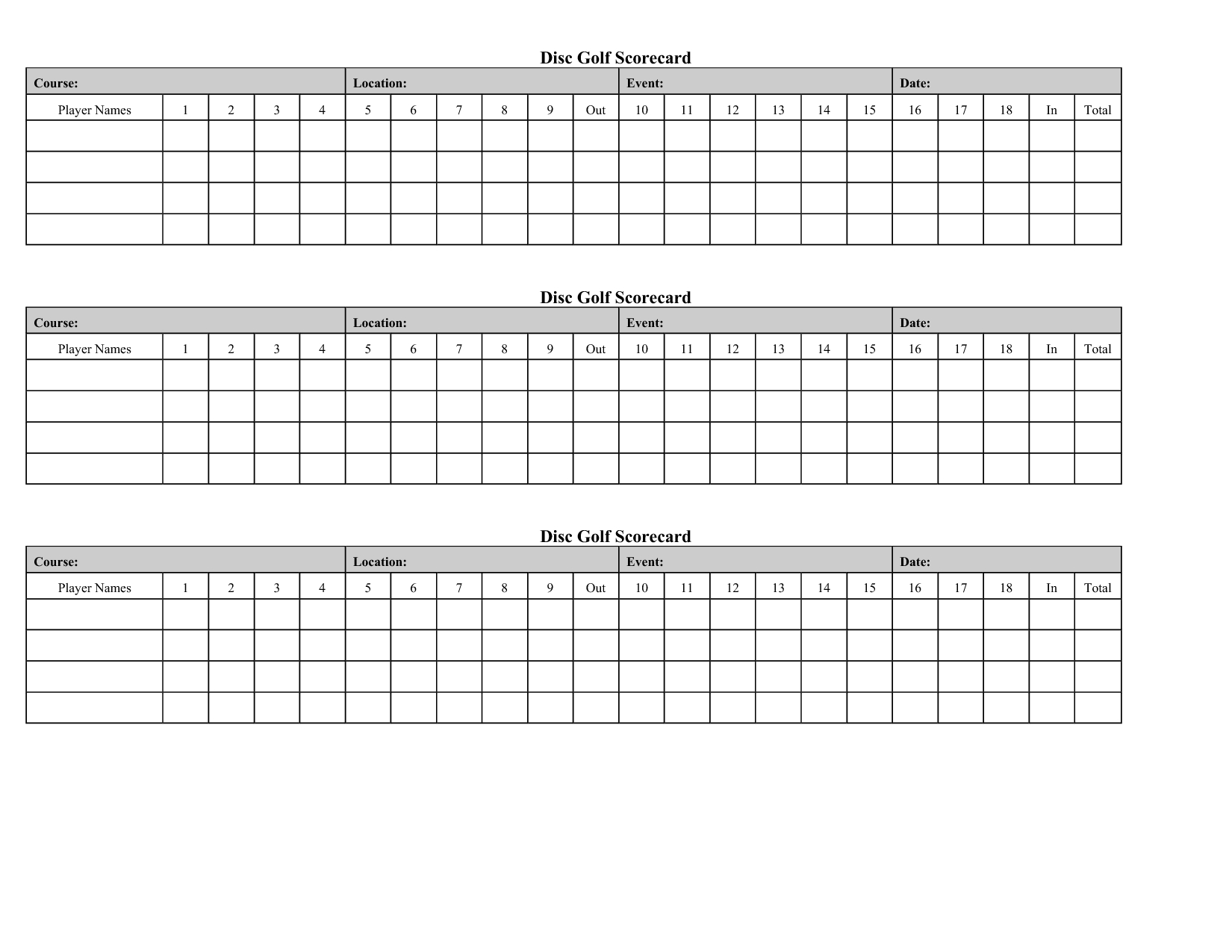 Golf Score Card Template | Golf Score, Golf Crafts, Cup Within Golf Score Cards Template