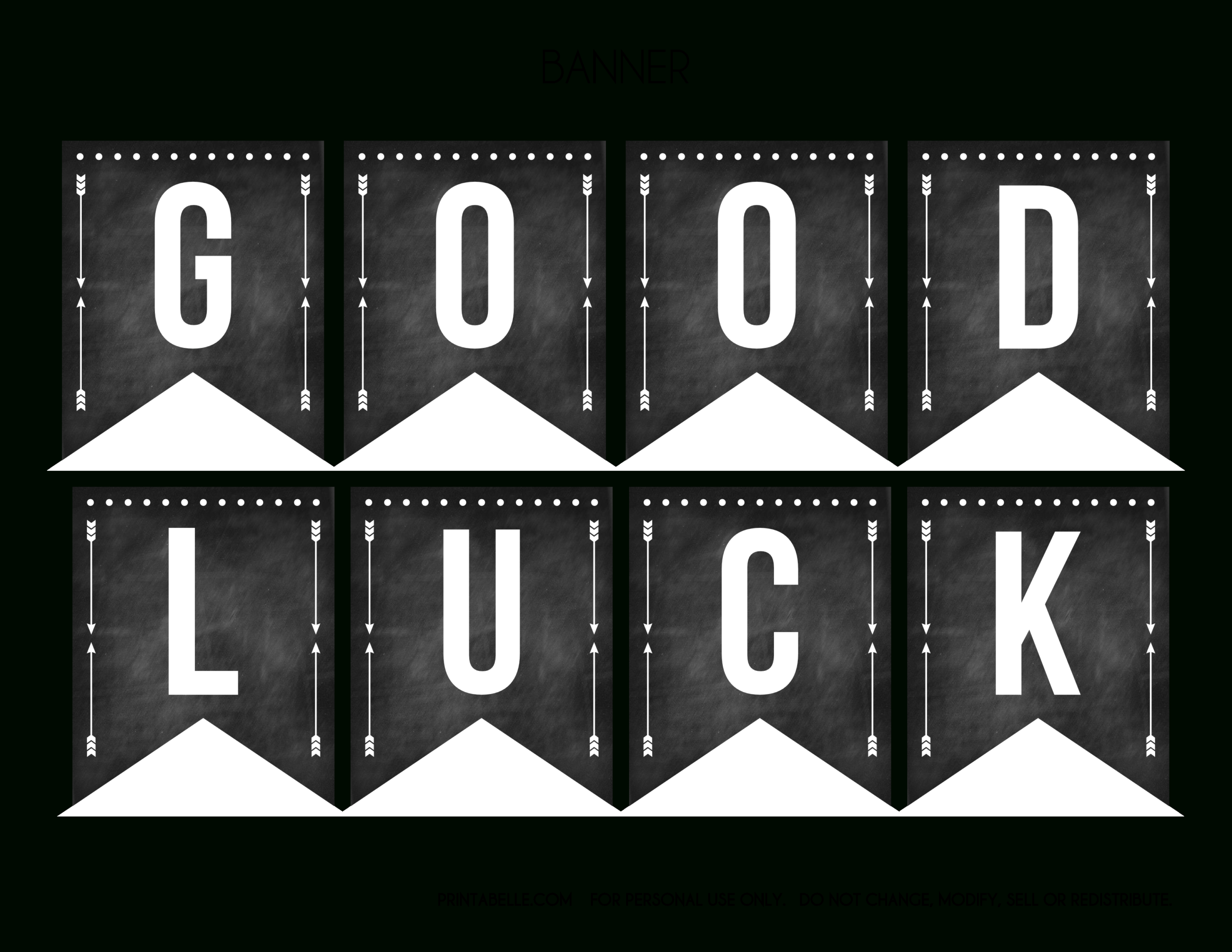 Good Luck Banner Template Best Template Examples Inside Good Luck Banner Template