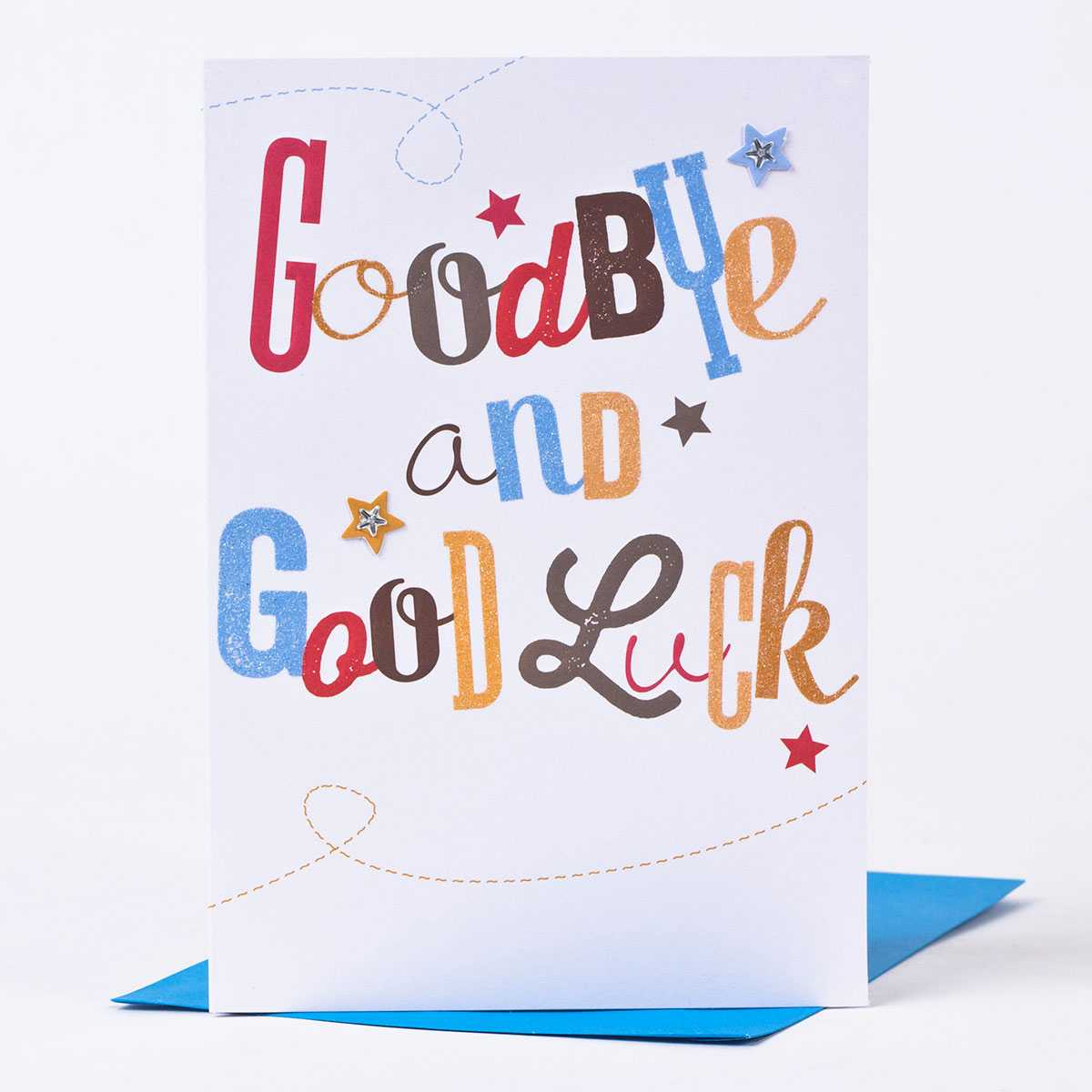 Good Luck Card – Goodbye & Good Luck For Good Luck Card Template