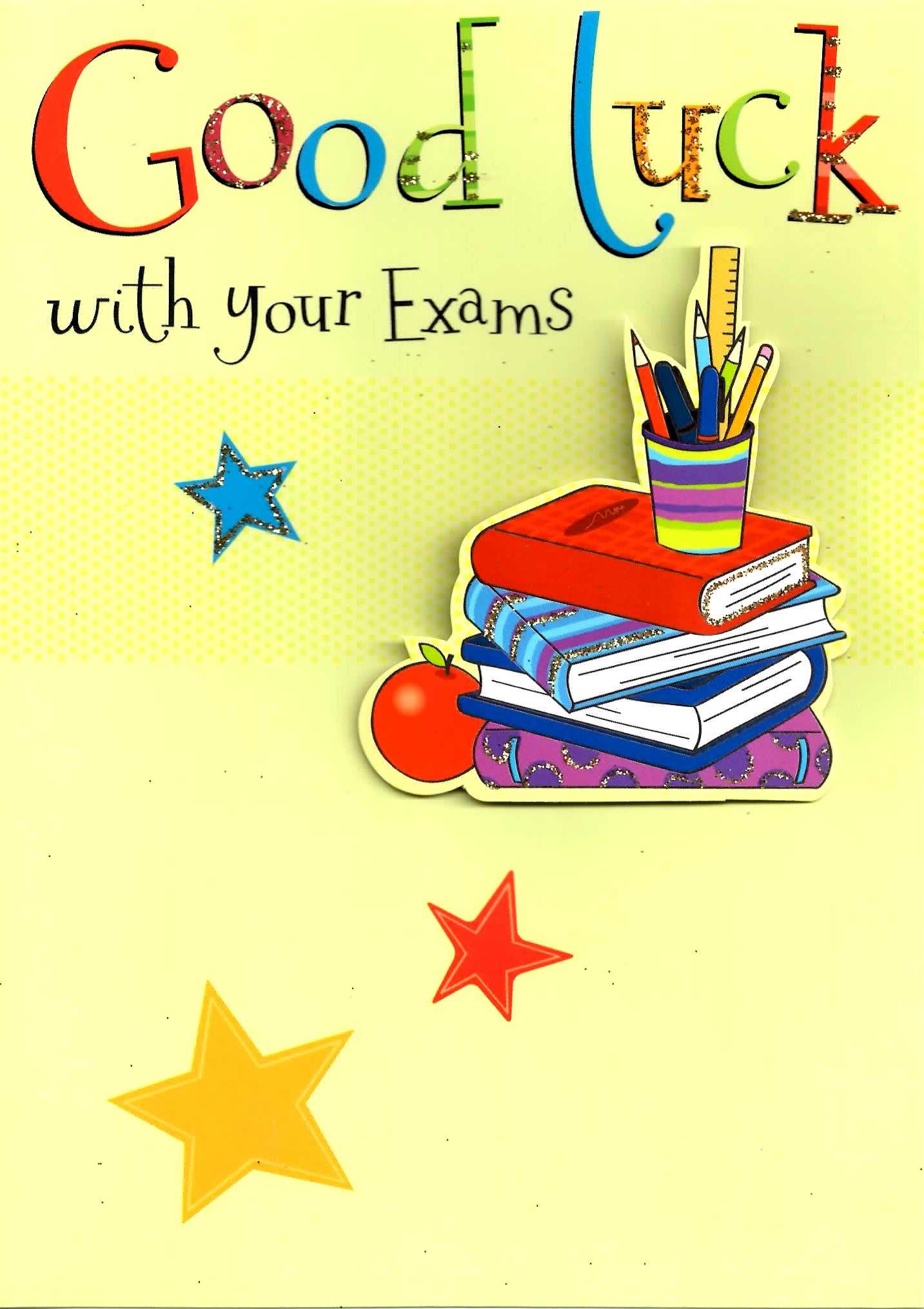 Good Luck With Your Exams Greeting Card In Good Luck Card Templates