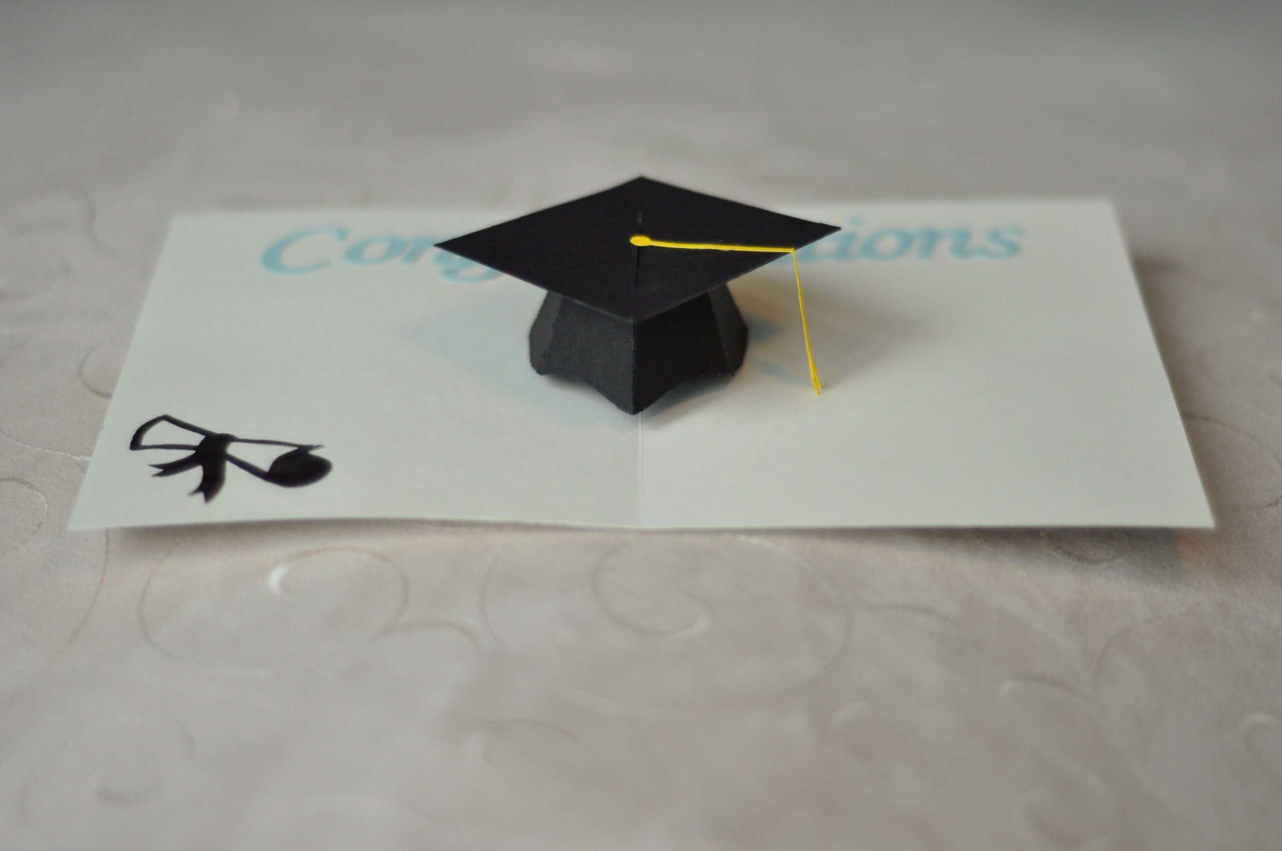 Graduation Pop Up Card: 3D Cap Tutorial | Birthday Cards To Intended For Graduation Pop Up Card Template