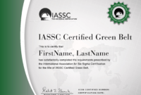 Green Belt Certification | Lean Six Sigma, Green Belt, Black regarding Green Belt Certificate Template