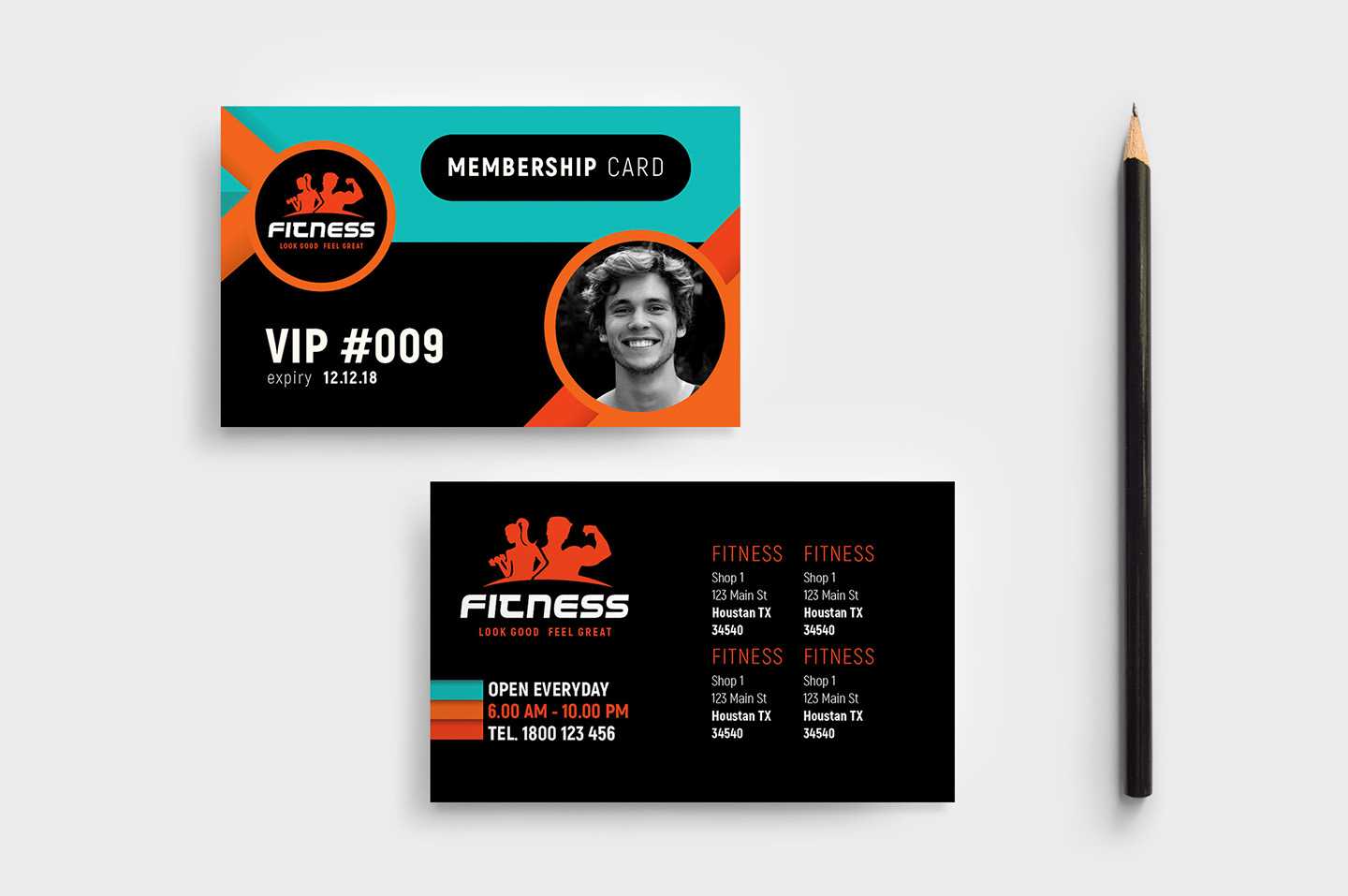 Gym / Fitness Membership Card Template In Psd, Ai & Vector Regarding Gym Membership Card Template