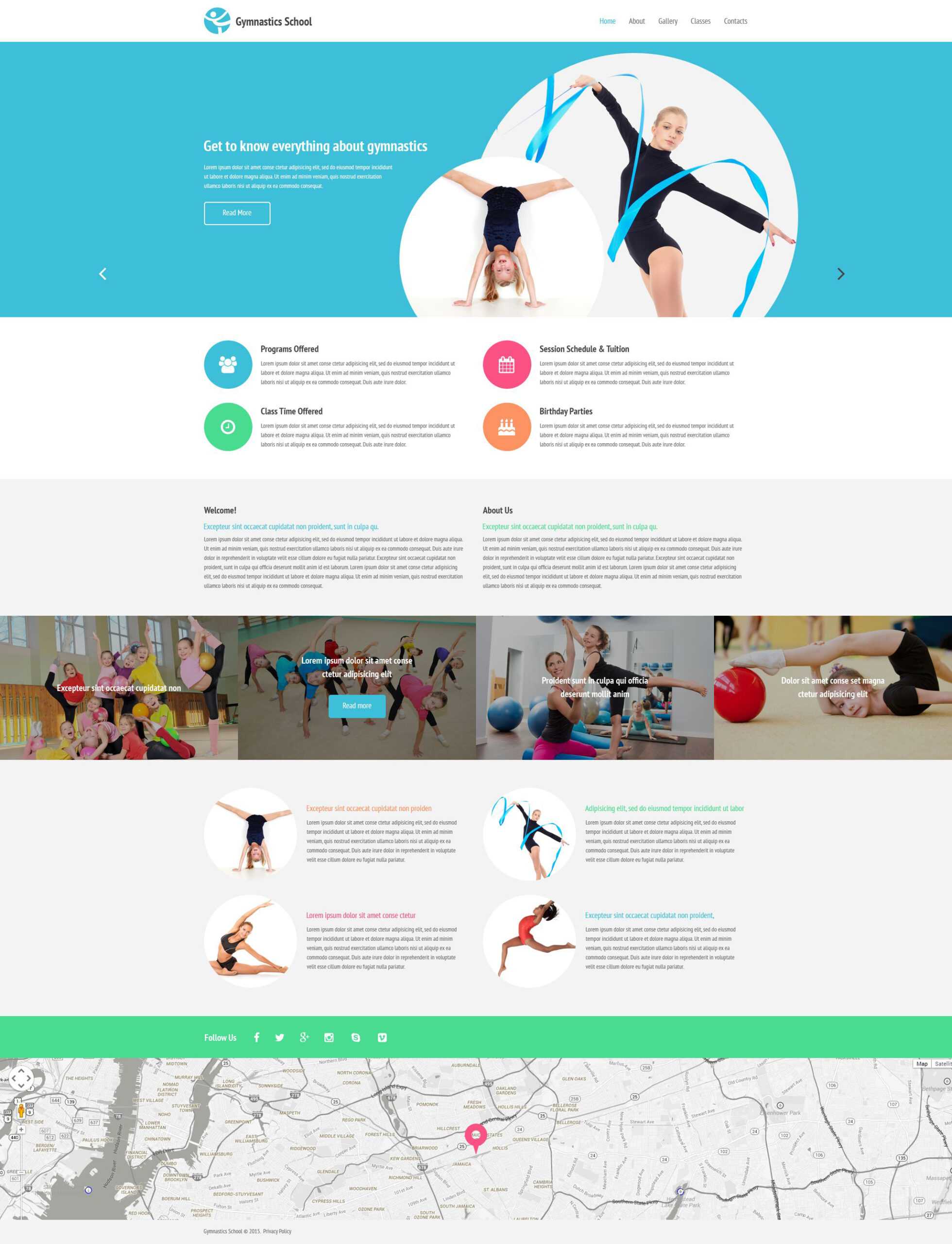 Gymnastics School Website Template Pertaining To Gymnastics Certificate Template