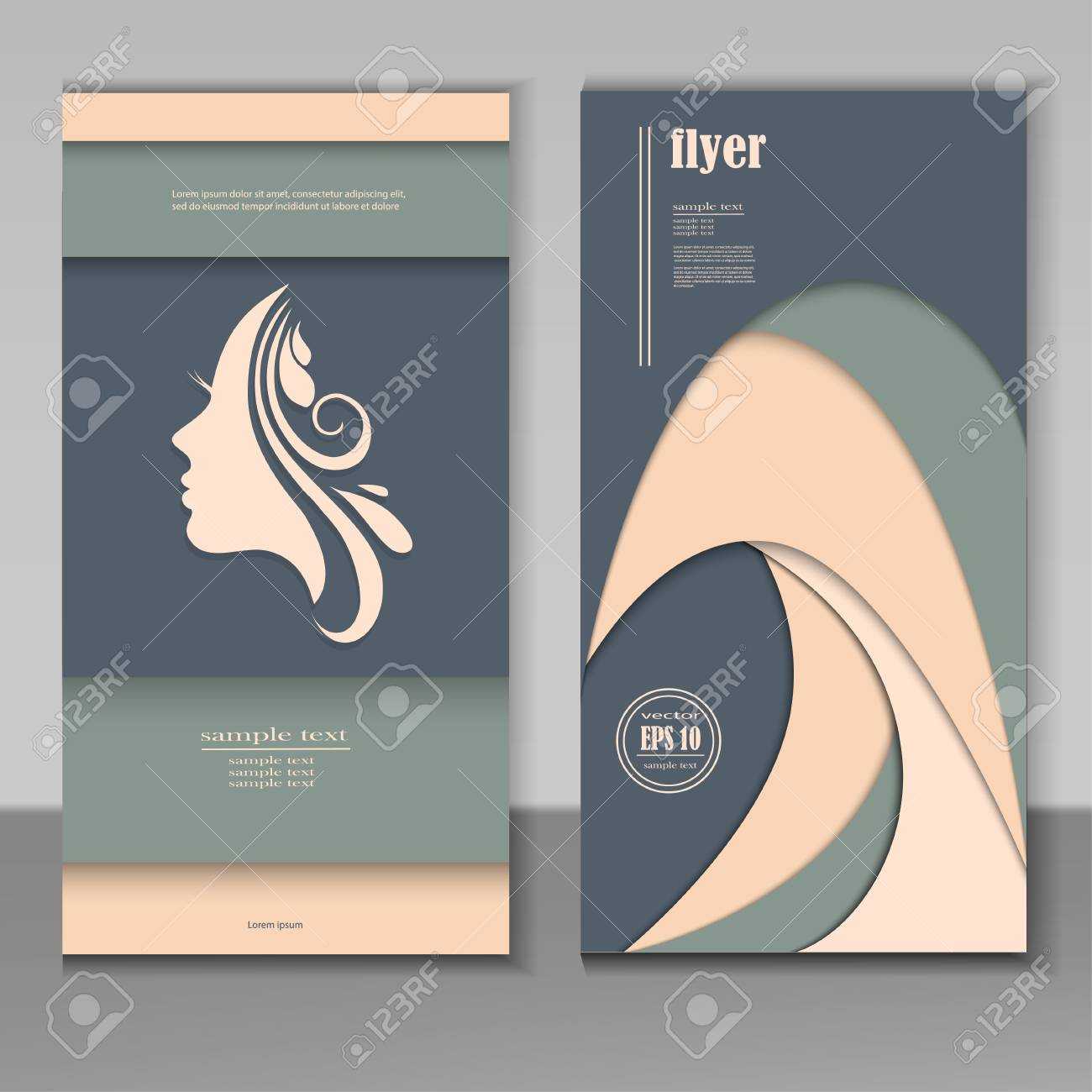 Hair And Beauty Salon Business Card Design Template. Within Hair Salon Business Card Template