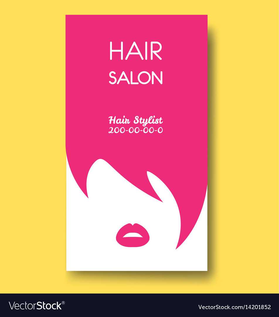 Hair Salon Business Card Templates With Pink Hair Regarding Hair Salon Business Card Template