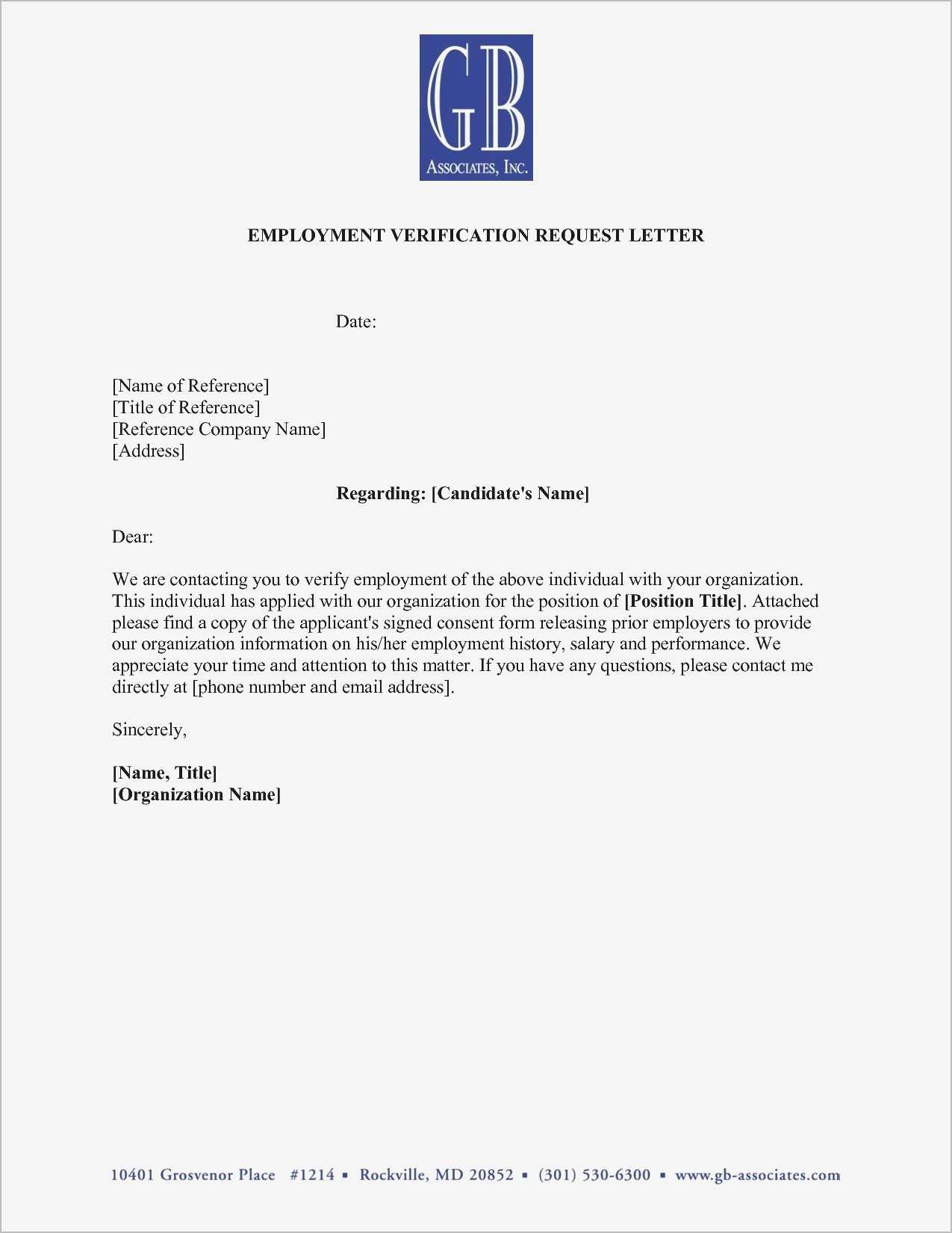 Hairstyles : Employment Verification Letter Sample Doc Intended For Employment Verification Letter Template Word