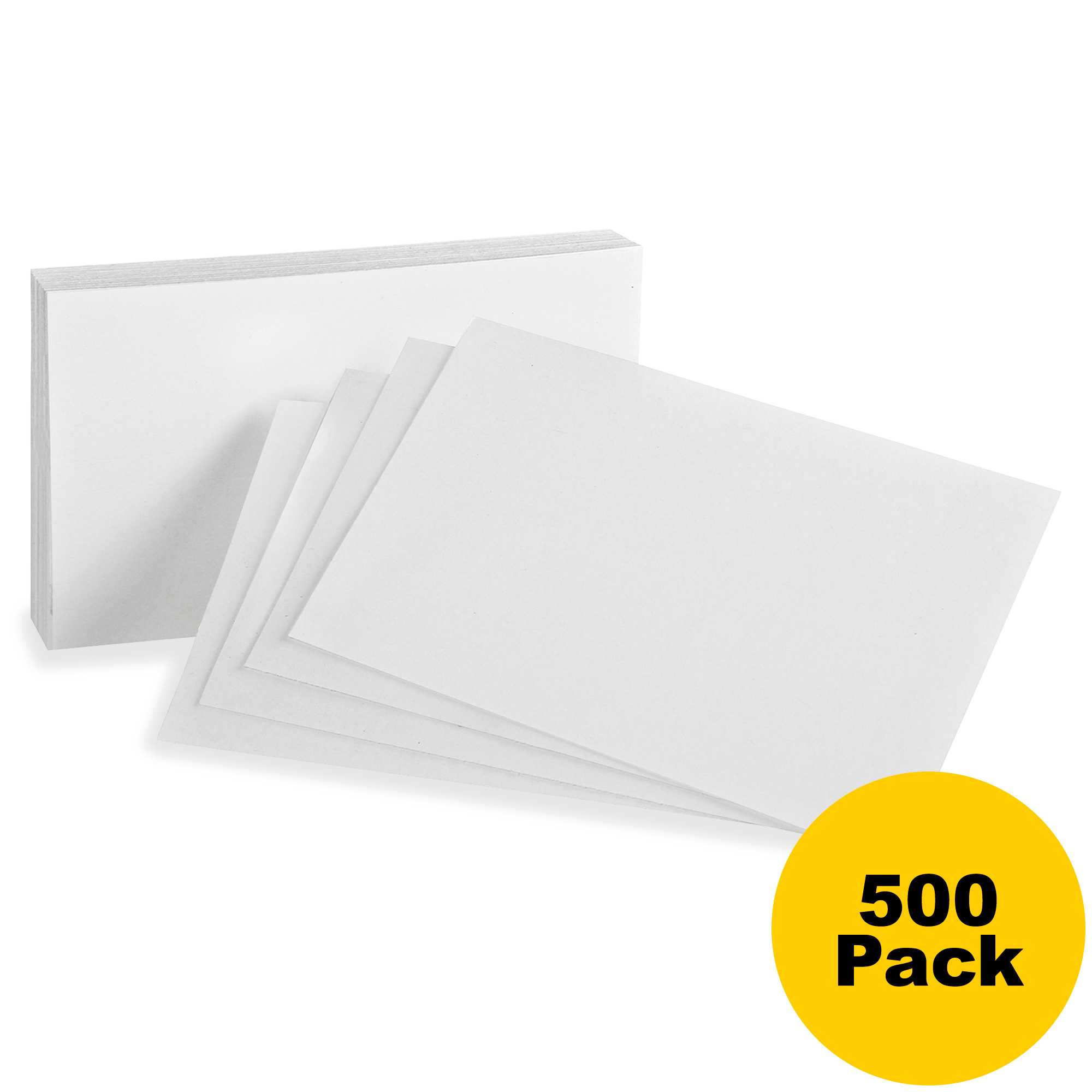 Hamelin Oxford Printable Index Card – 3 X 5 – 85 Lb Basis Weight – Recycled  – 10% Recycled Content – 500 / Bundle – White Inside 3 By 5 Index Card Template
