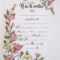 Hand Drawn & Painted Birth Certificate (Perfect For A Little For Girl Birth Certificate Template