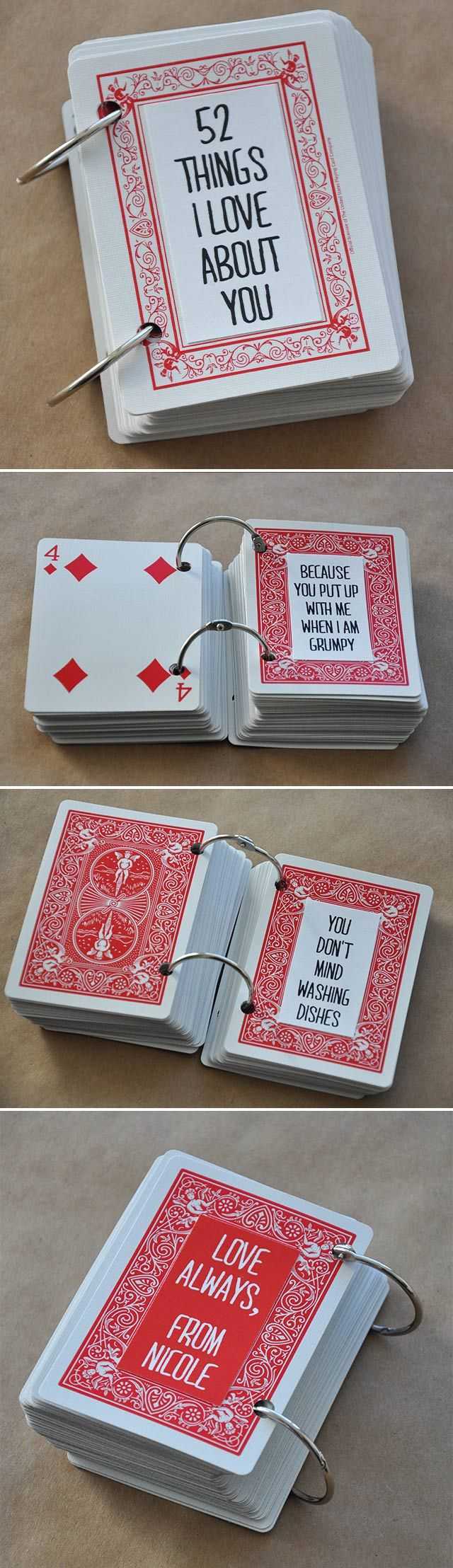 Hanna Megan (Hanna Garcia77) On Pinterest With 52 Things I Love About You Deck Of Cards Template