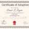 Happy Adoption Certificate Template | Adoption Certificate Inside Blank Adoption Certificate Template