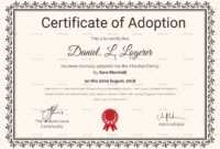 Happy Adoption Certificate Template | Adoption Certificate throughout Adoption Certificate Template
