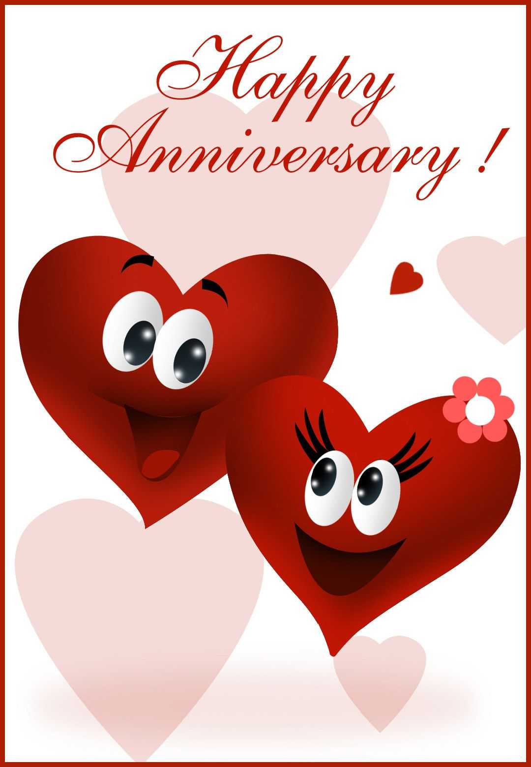 Happy Anniversary – Happy Anniversary Card (Free | Happy Regarding Word Anniversary Card Template
