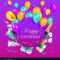 Happy Birthday Banner Poster Template Within Free Happy Birthday Banner Templates Download