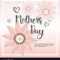 Happy Mother Day Card Background Template With Intended For Mothers Day Card Templates