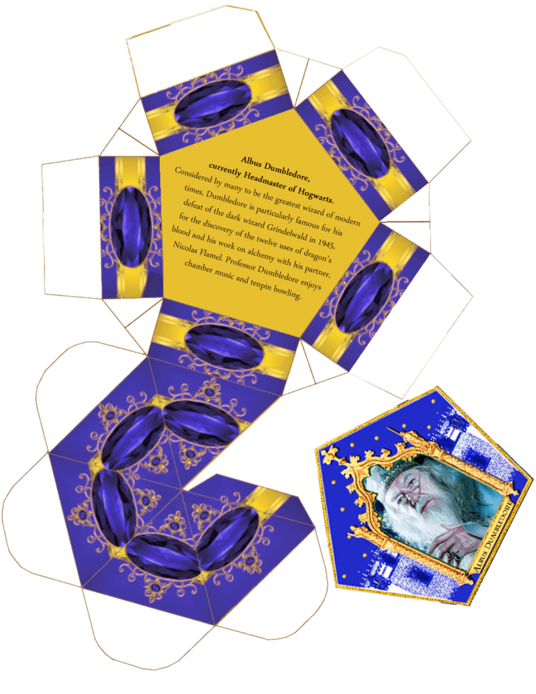 Chocolate Frog Card Template