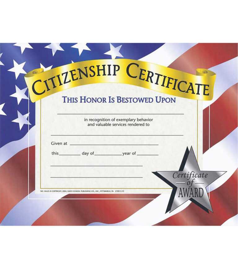 Hayes Citizenship Certificate, 30 Per Pack, 6 Packs For Hayes