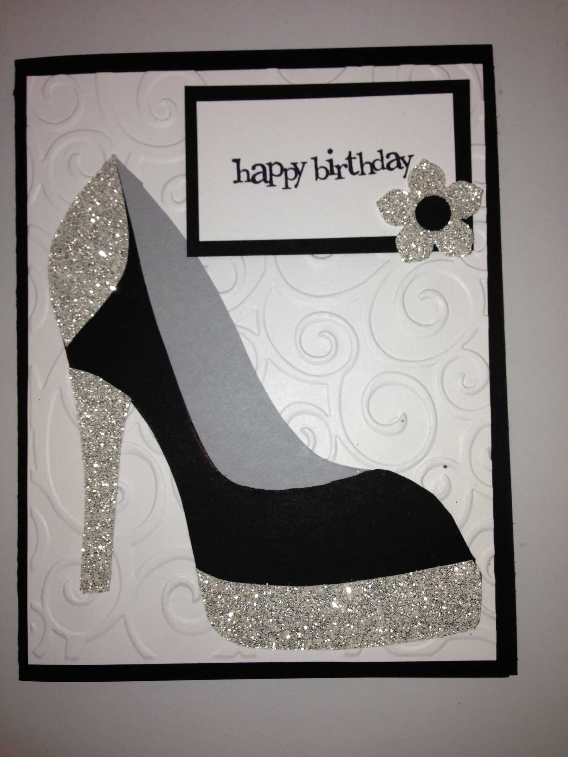 High Heel Shoe Card – Birthday Tanya Bell's High Heel Shoe Within High Heel Template For Cards